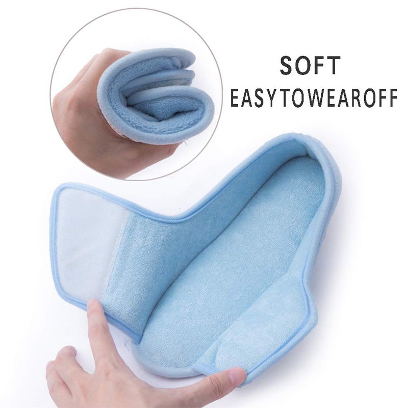 Git-up Women Diabetic Slippers/W Arthritis Edema Adjustable Closure Memory Foam House Shoes Open Toe 11#,Blue - Image 4